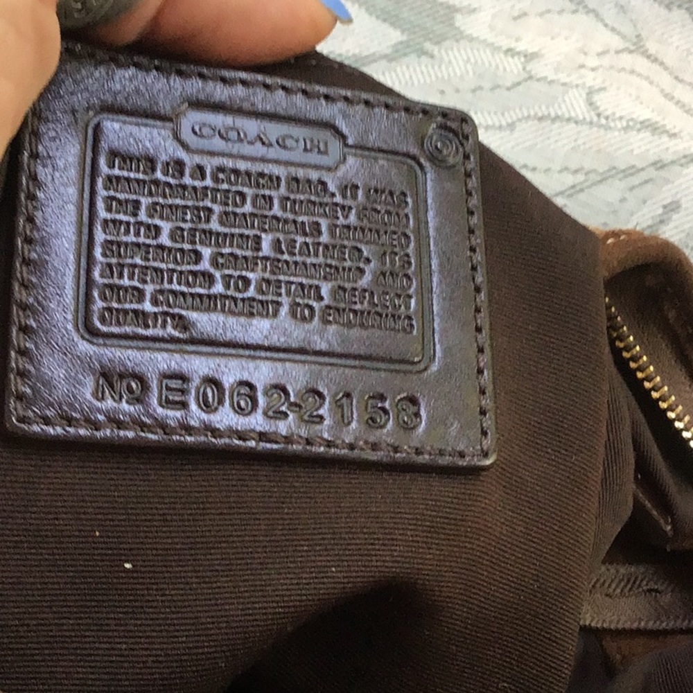 Coach Signature Canvas Hobo Bag in Brown and Tan - Picture 4 of 7